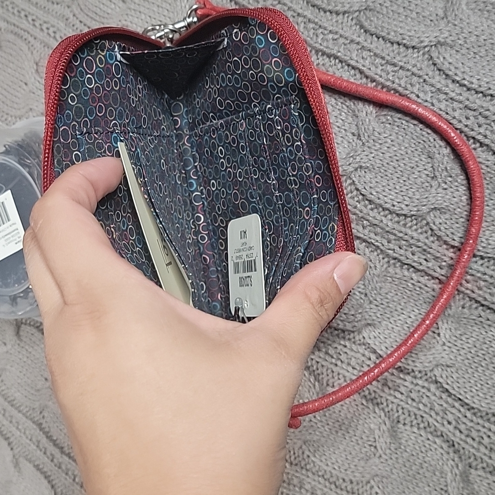 NWT Candy Icon Fossil Heart Wristlet - Picture 5 of 8